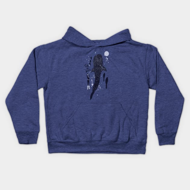 Dance Harmony: Whales and Humans Unite Kids Hoodie by ConnectingtoNature